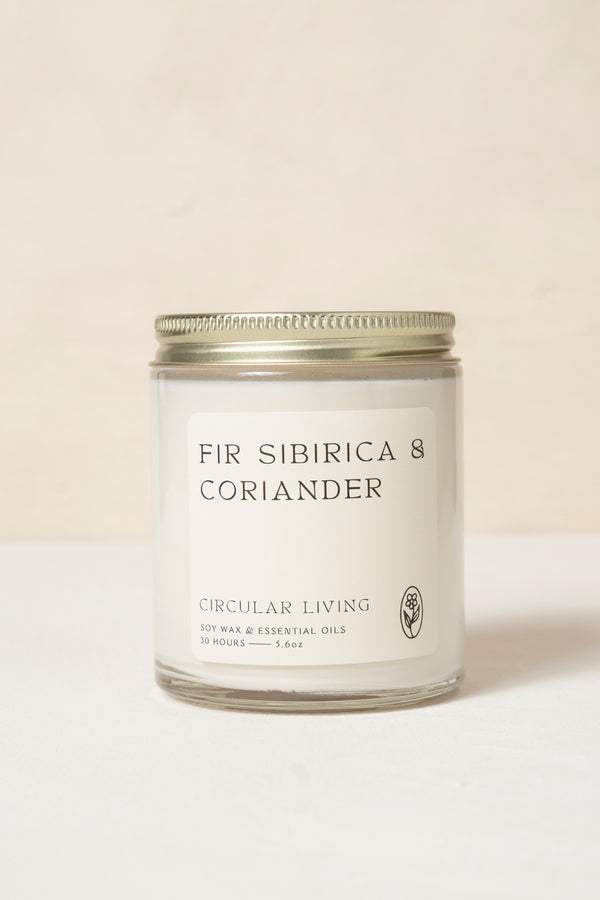 Soy Wax Candle, Fir Sibirica & Coriander