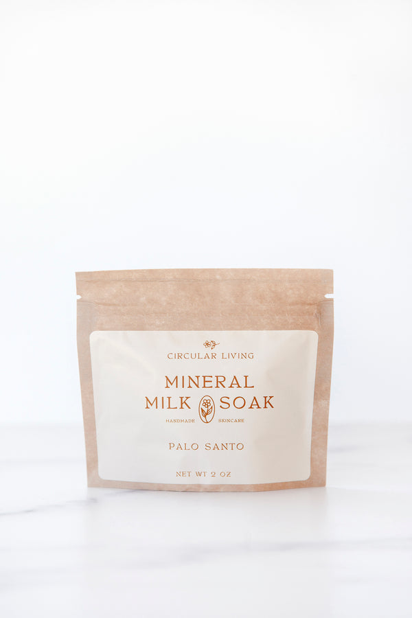 Mineral Milk Soak Sachet, Palo Santo