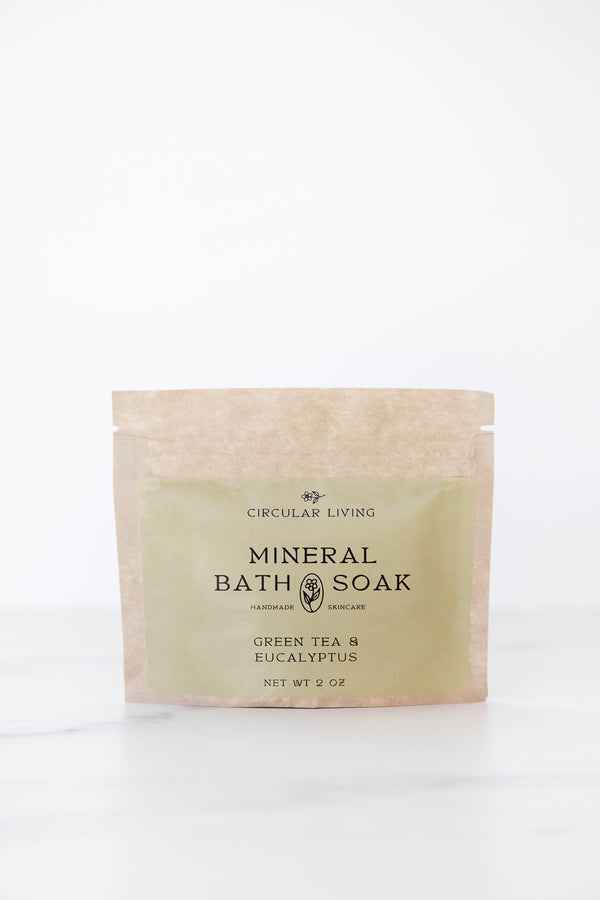 Mineral Bath Soak Sachet, Green Tea & Eucalyptus