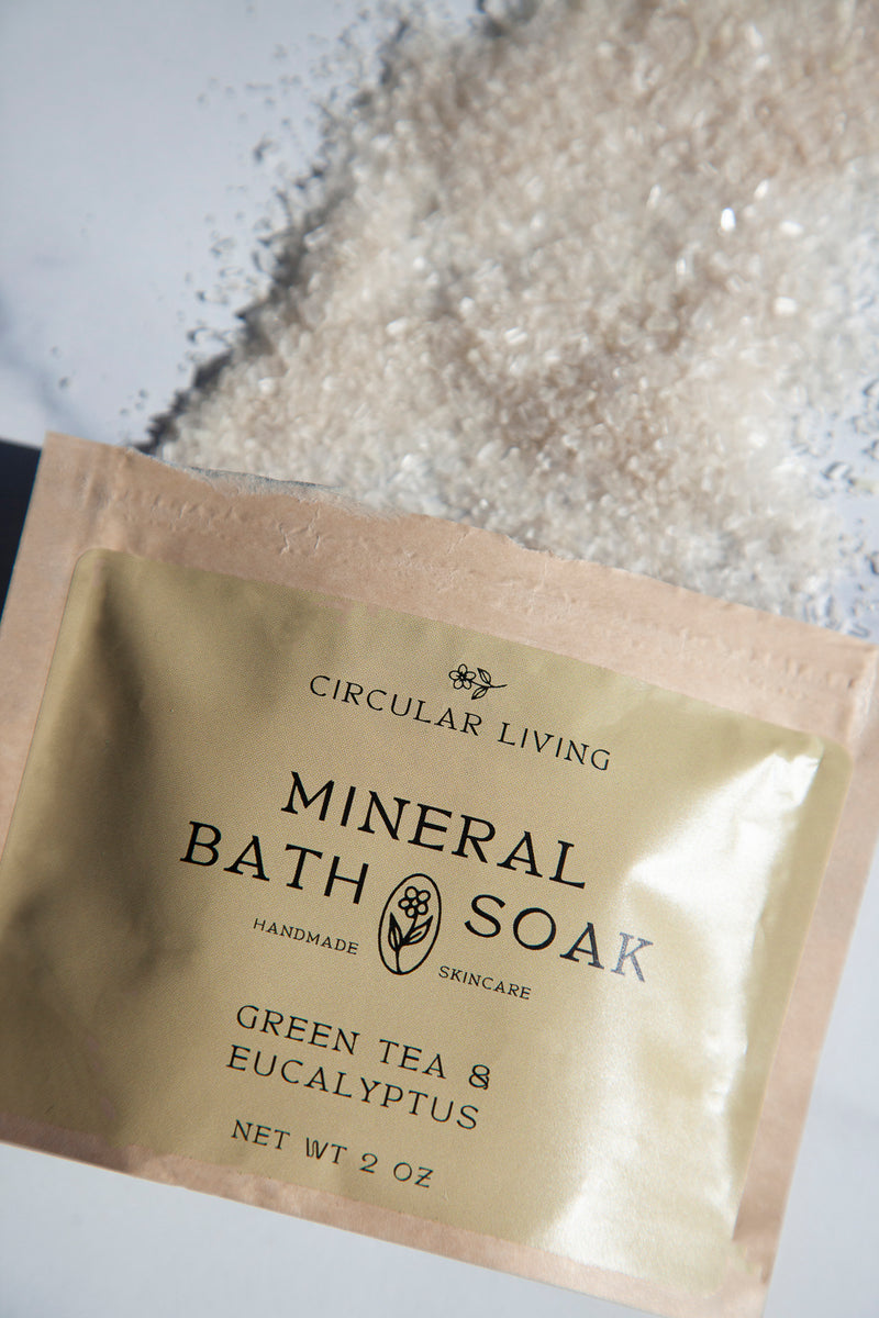 Mineral Bath Soak Sachet, Green Tea & Eucalyptus