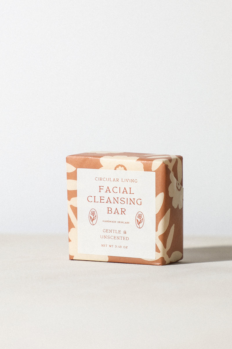 Cleansing Facial Bar, Gentle & Unscented