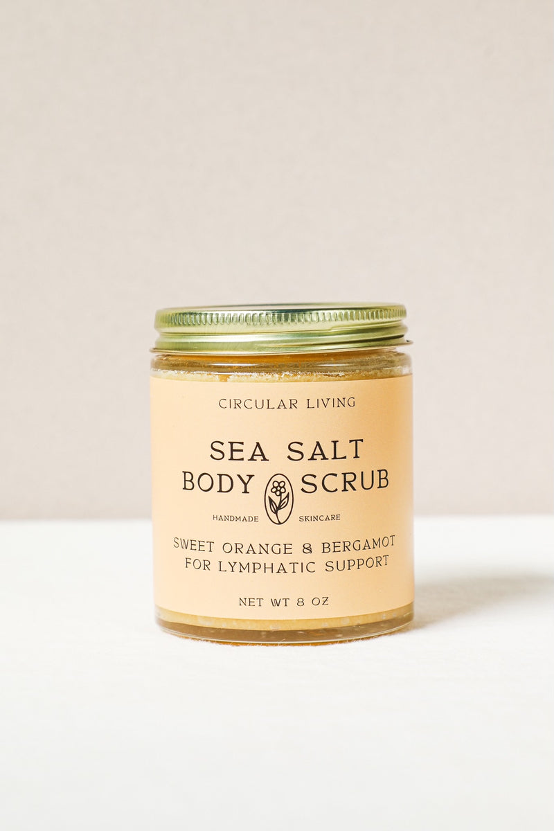 Sea Salt Body Scrub, Sweet Orange & Bergamot