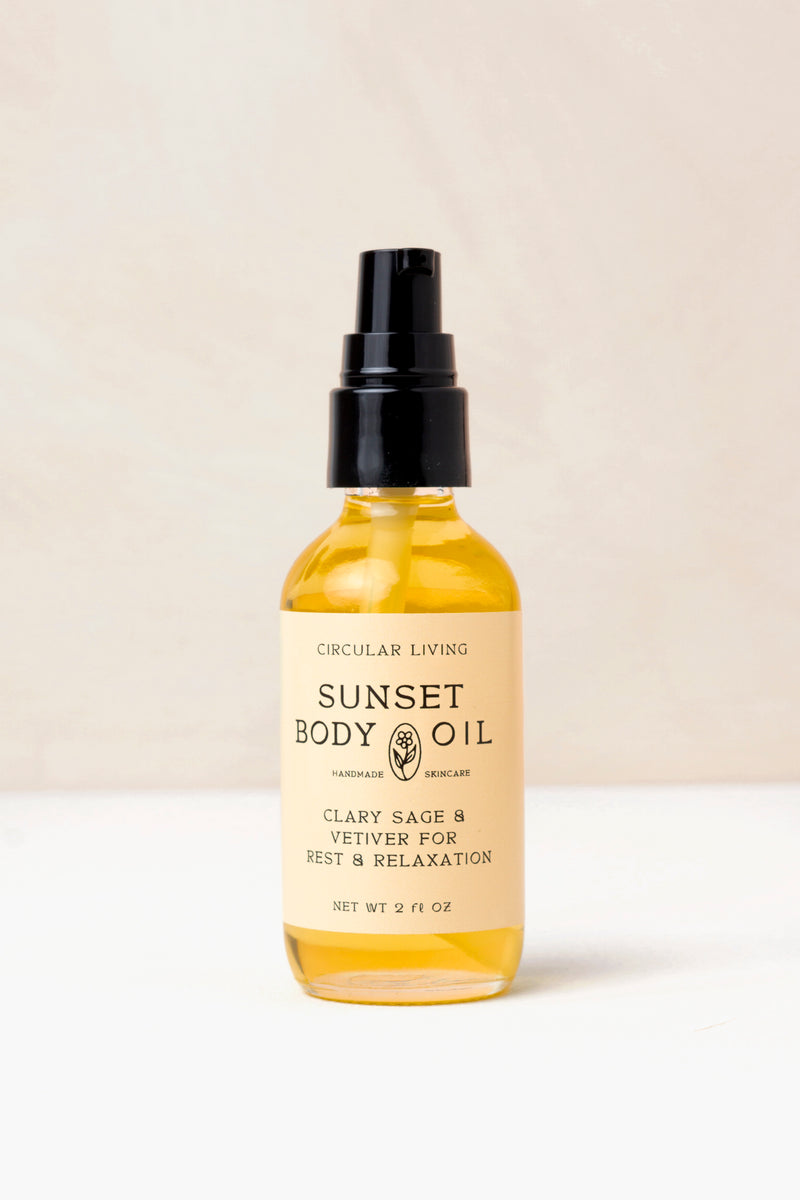 Sunset Body Oil, Clary Sage & Vetiver